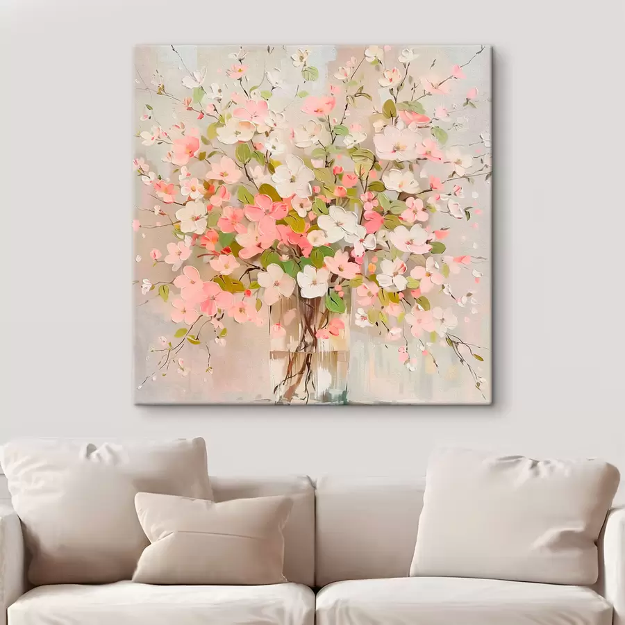 murales de pared Un ramo de flores y un jarrón. s40115