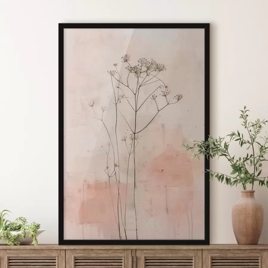 murales de pared Flores silvestres minimalismo f40116