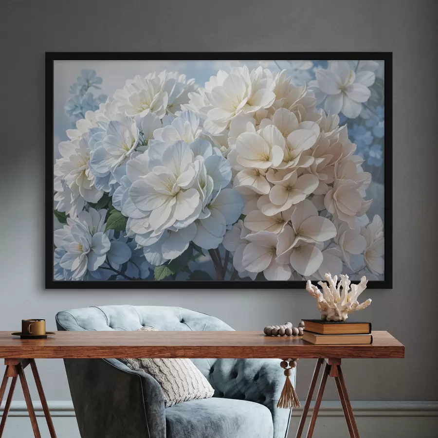 murales de pared Flores de dalia suaves y de colores pastel con delicados pétalos que florecen contra un fondo borroso. f40146