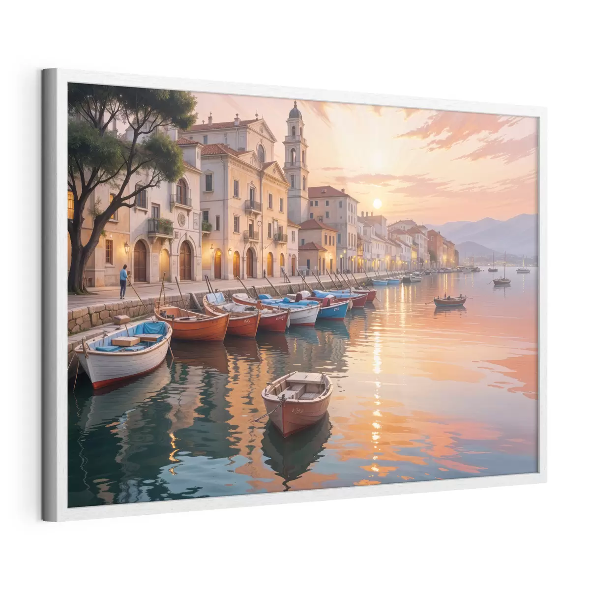 Poster Puerto al atardecer f40150