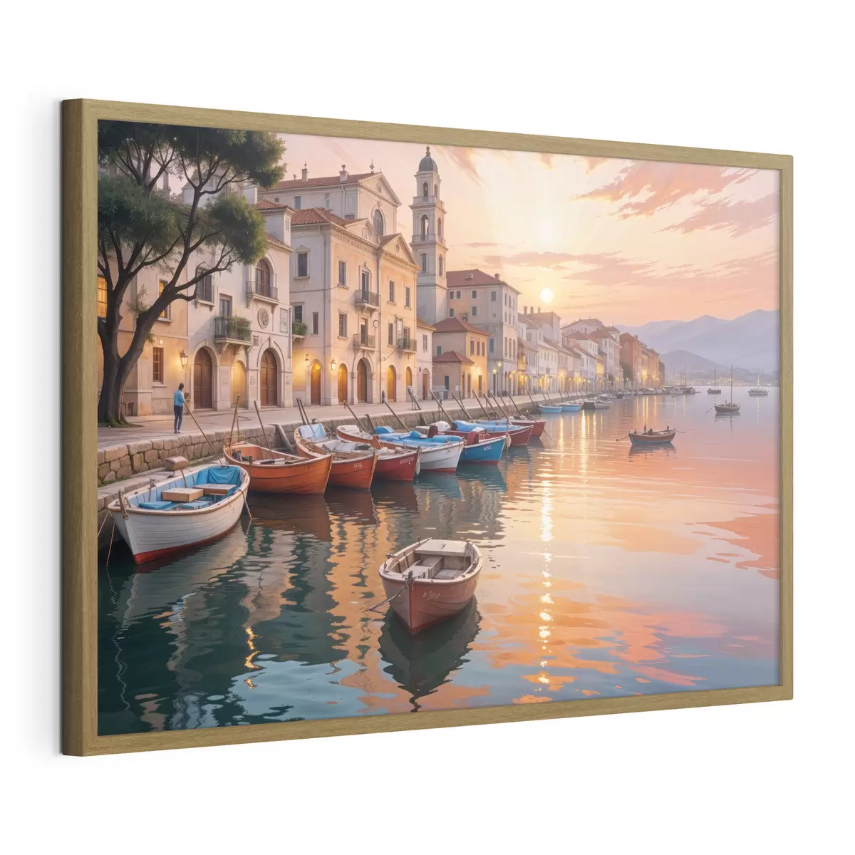 Poster Puerto al atardecer f40150