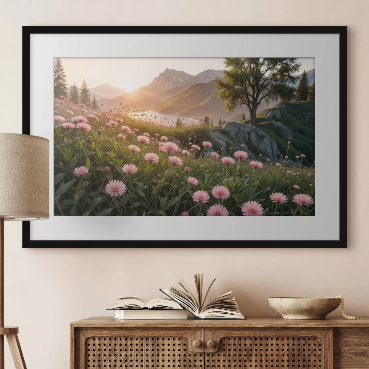 Poster Rosas y ligereza f40154