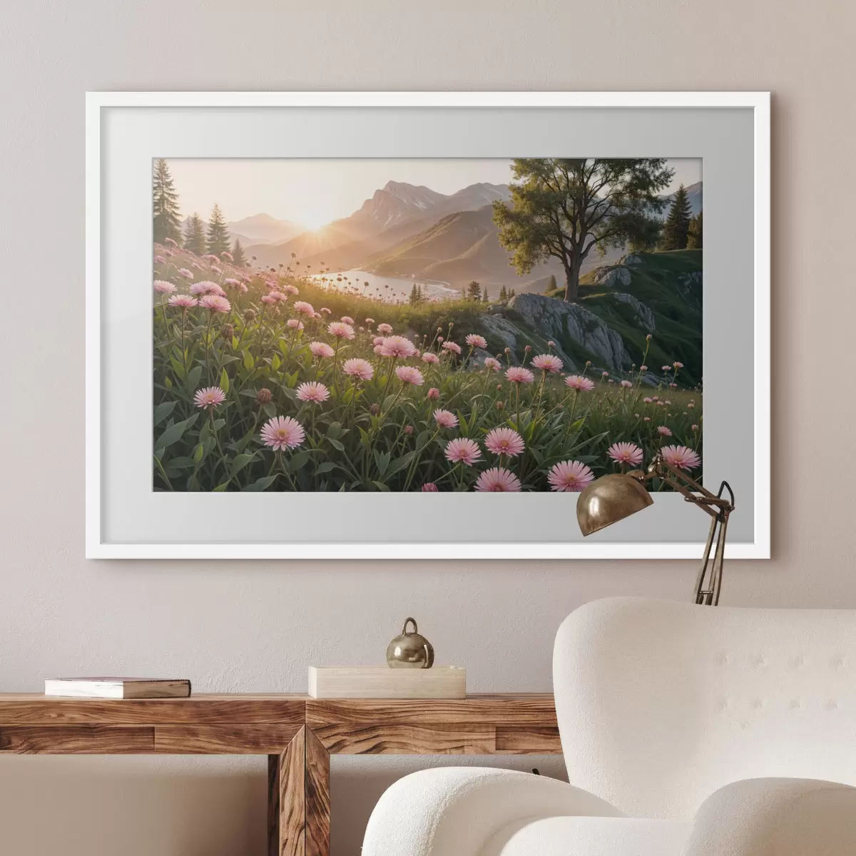 Poster Rosas y ligereza f40154