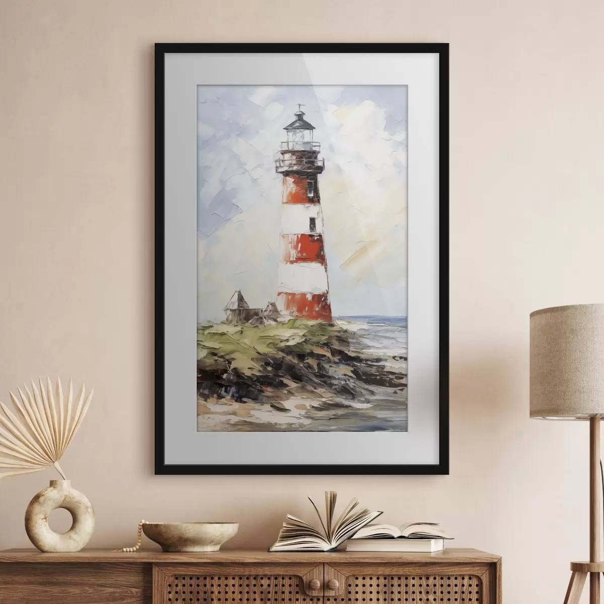 Poster Cuadro faro en la isla f40223