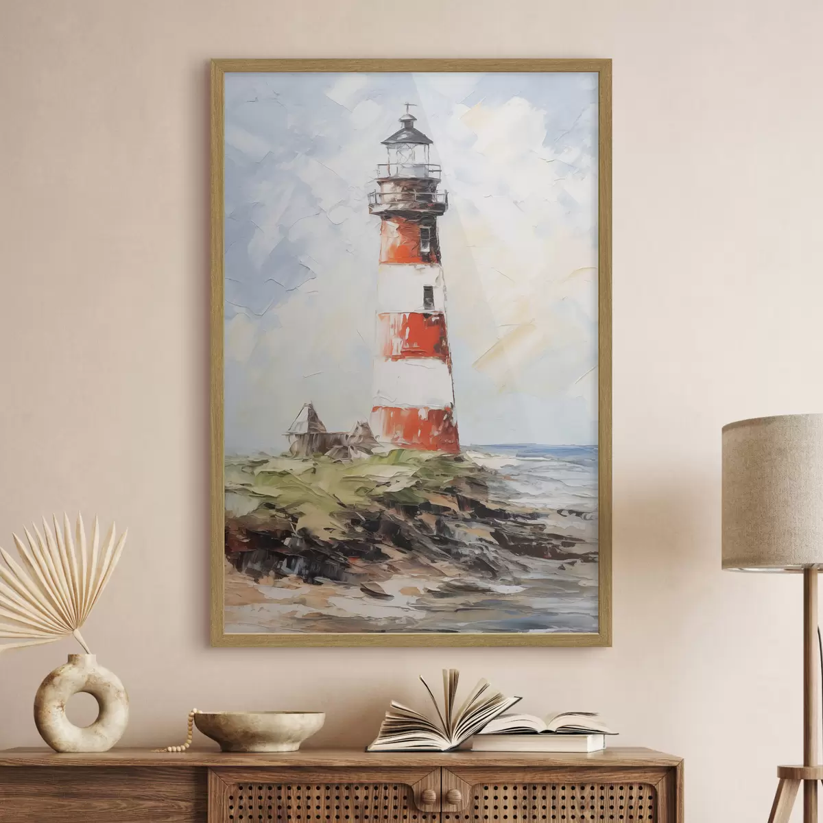 Poster Cuadro faro en la isla f40223