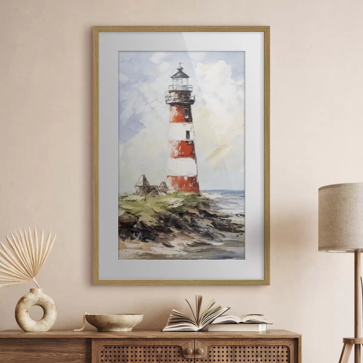 Poster Cuadro faro en la isla f40223