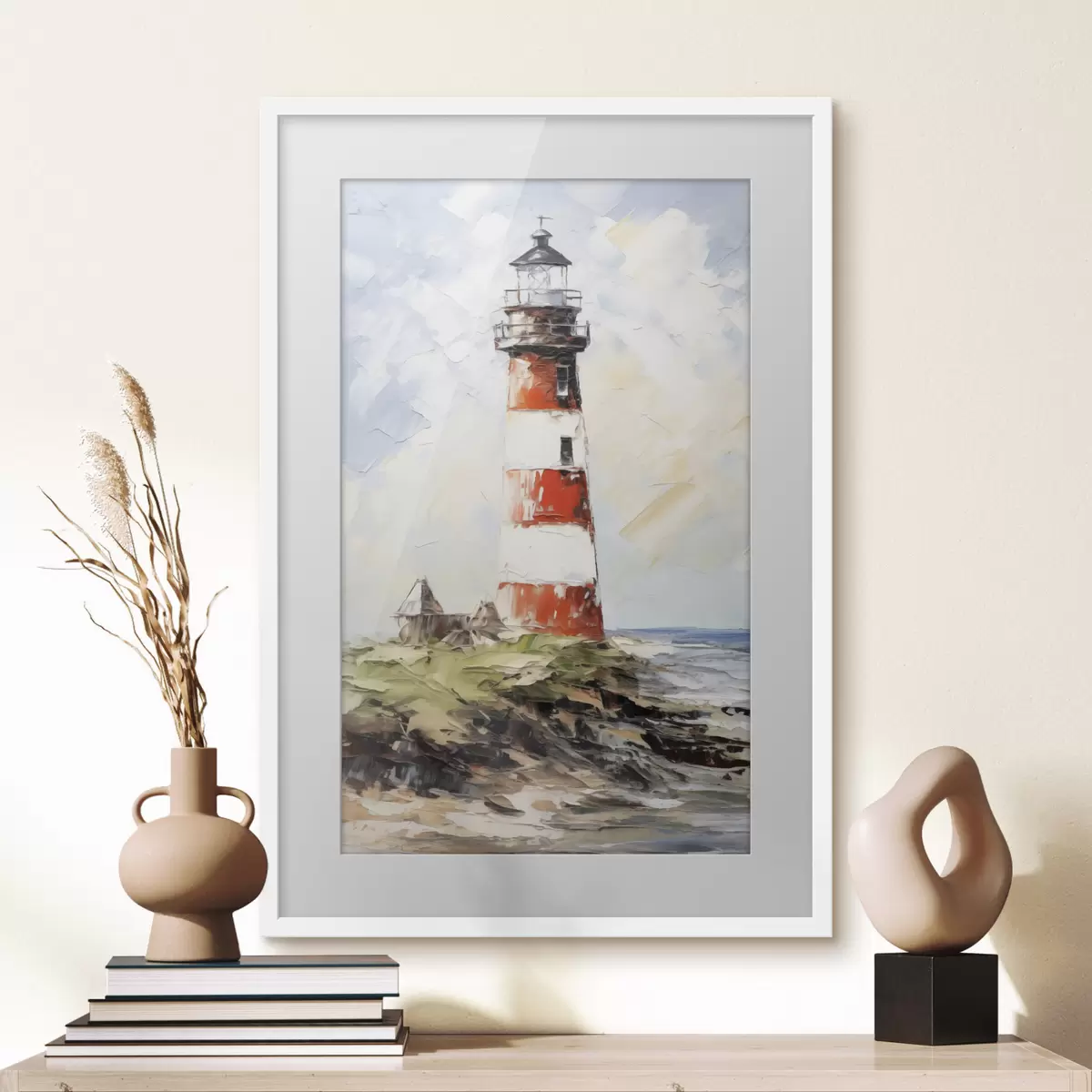 Poster Cuadro faro en la isla f40223