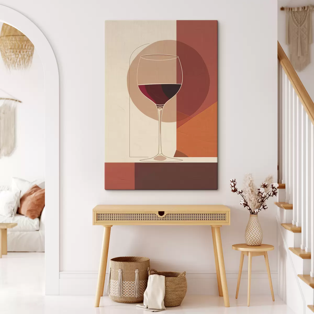 murales de pared Copa con vino s40192