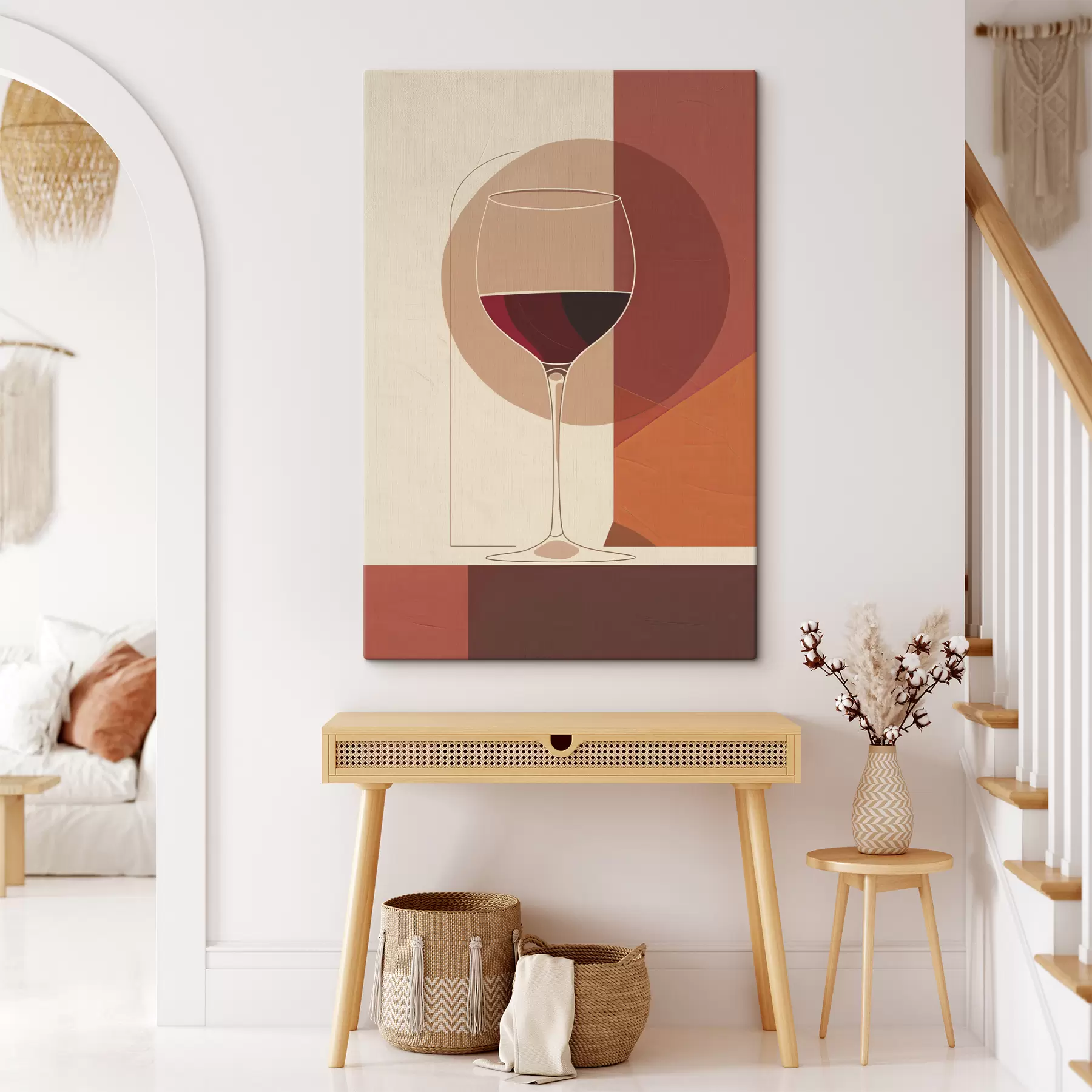 murales de pared Copa con vino s40192
