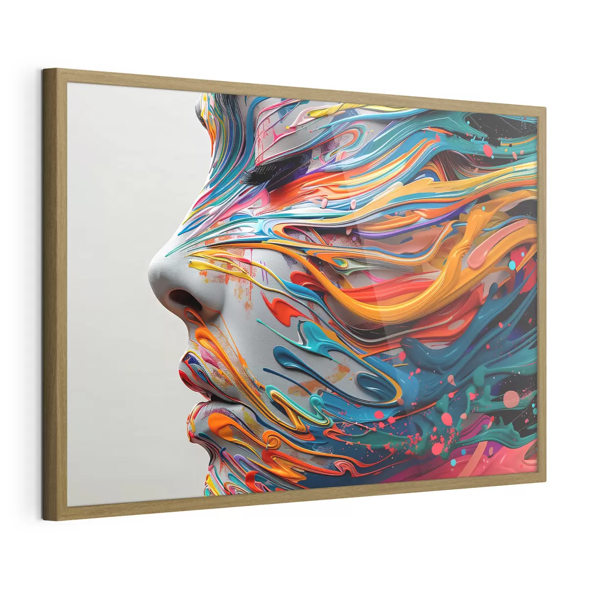 Poster Cara en pintura f40203