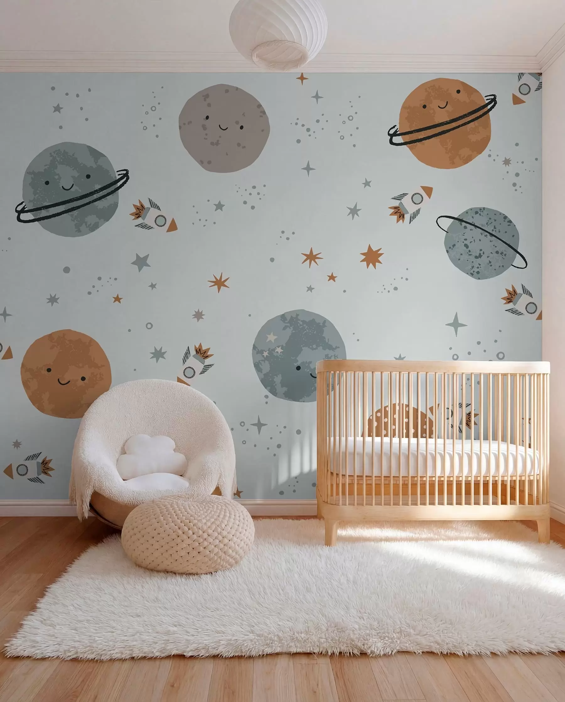 murales de pared Planetas sonrientes w01417