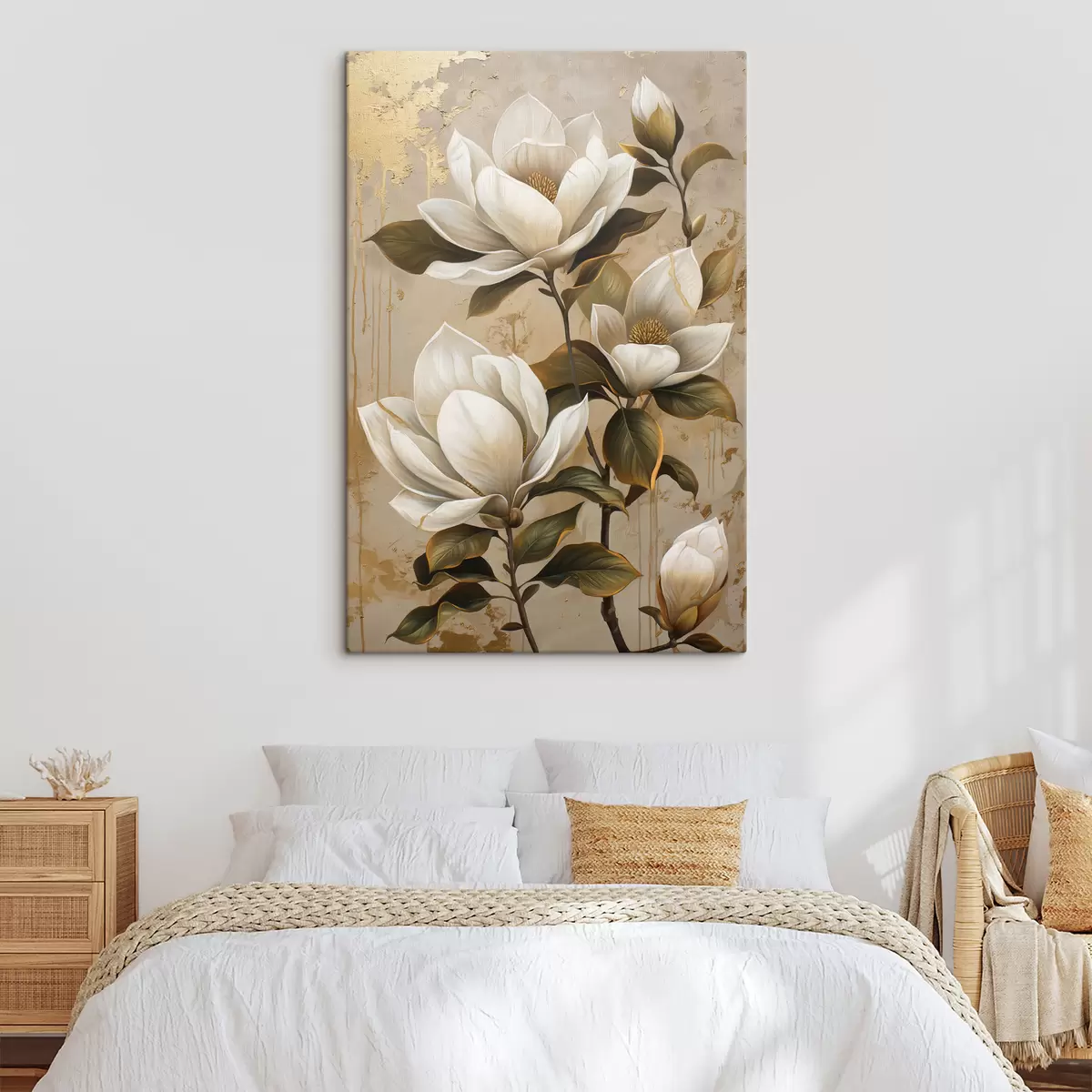 murales de pared grandes flores de magnolia s40236