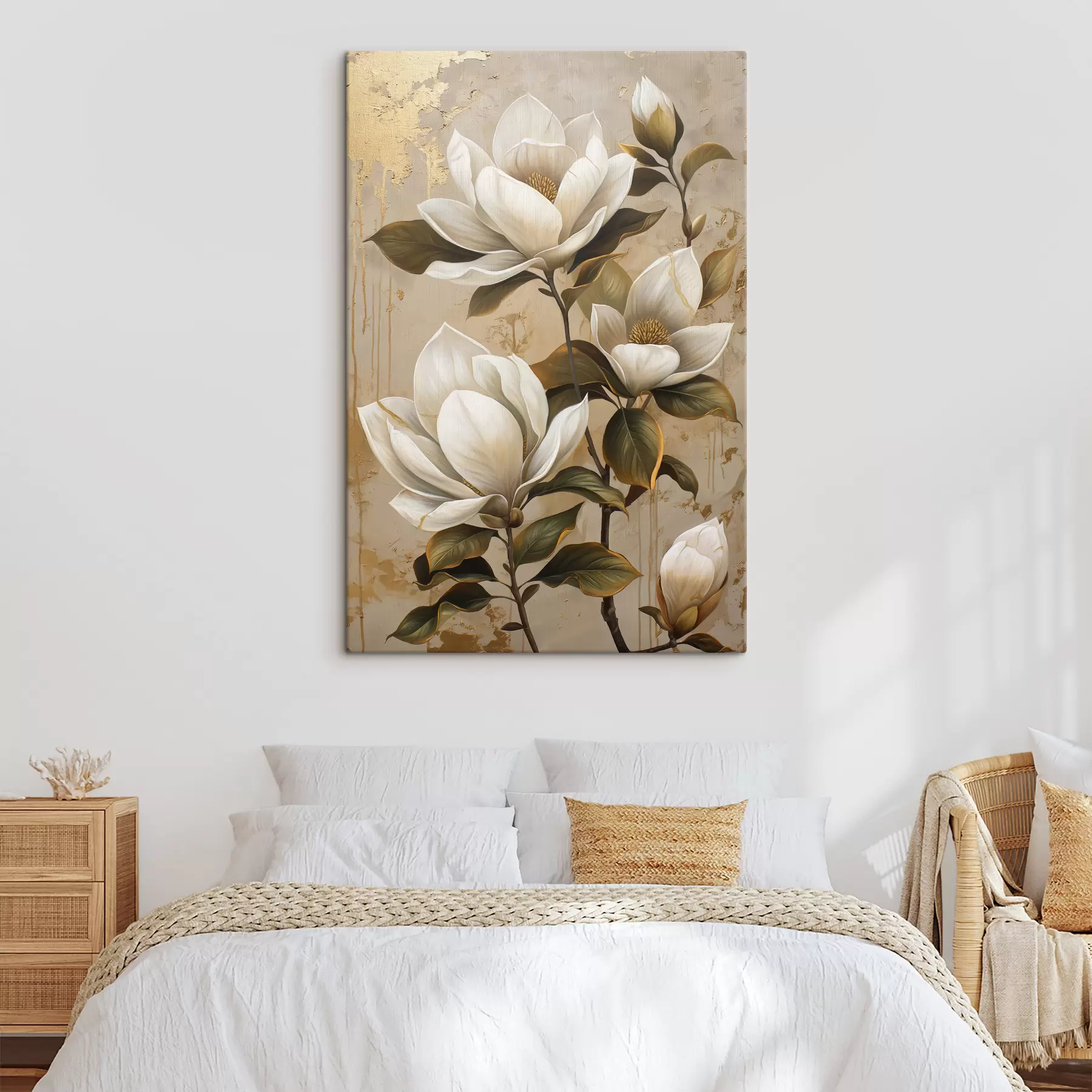 murales de pared grandes flores de magnolia s40236