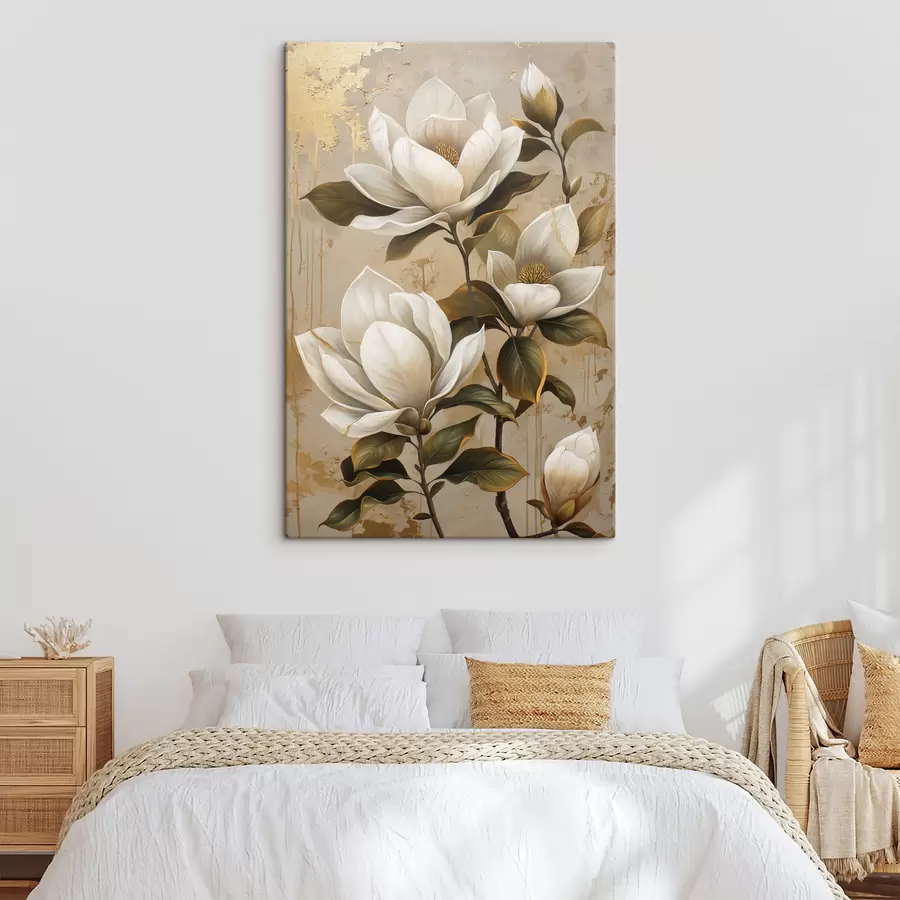 murales de pared grandes flores de magnolia s40236