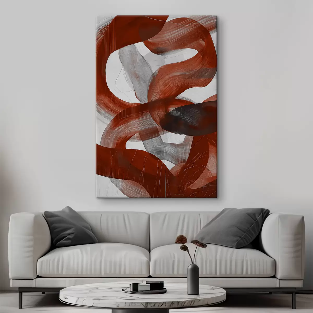 murales de pared Abstracción de pintura rayada s40247