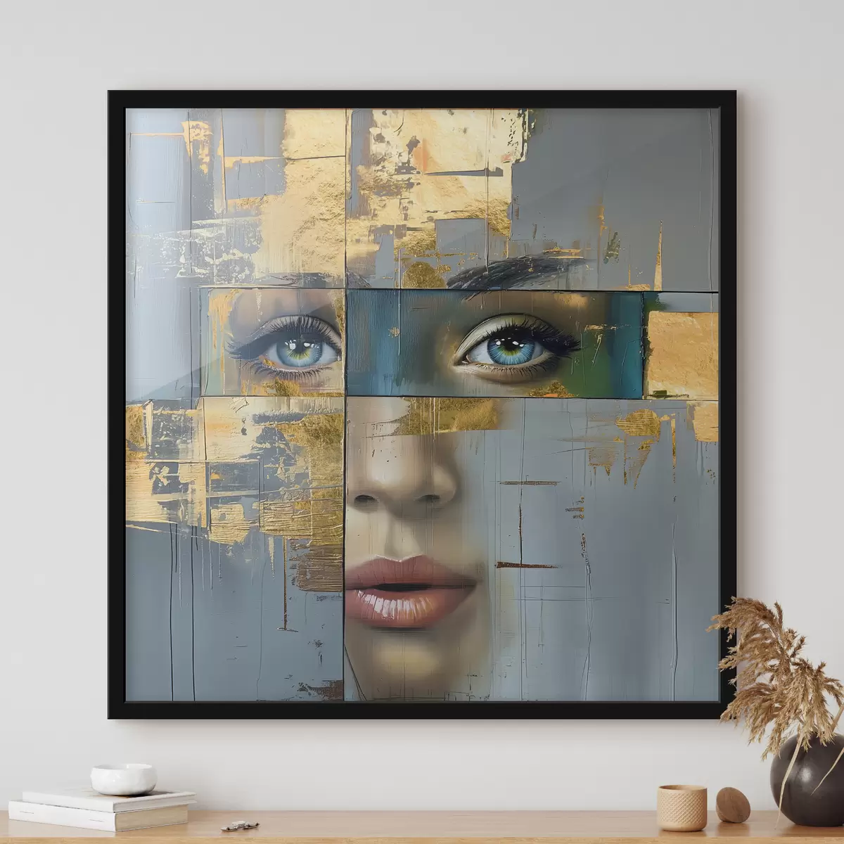 Poster retrato abstracto moderno f40240