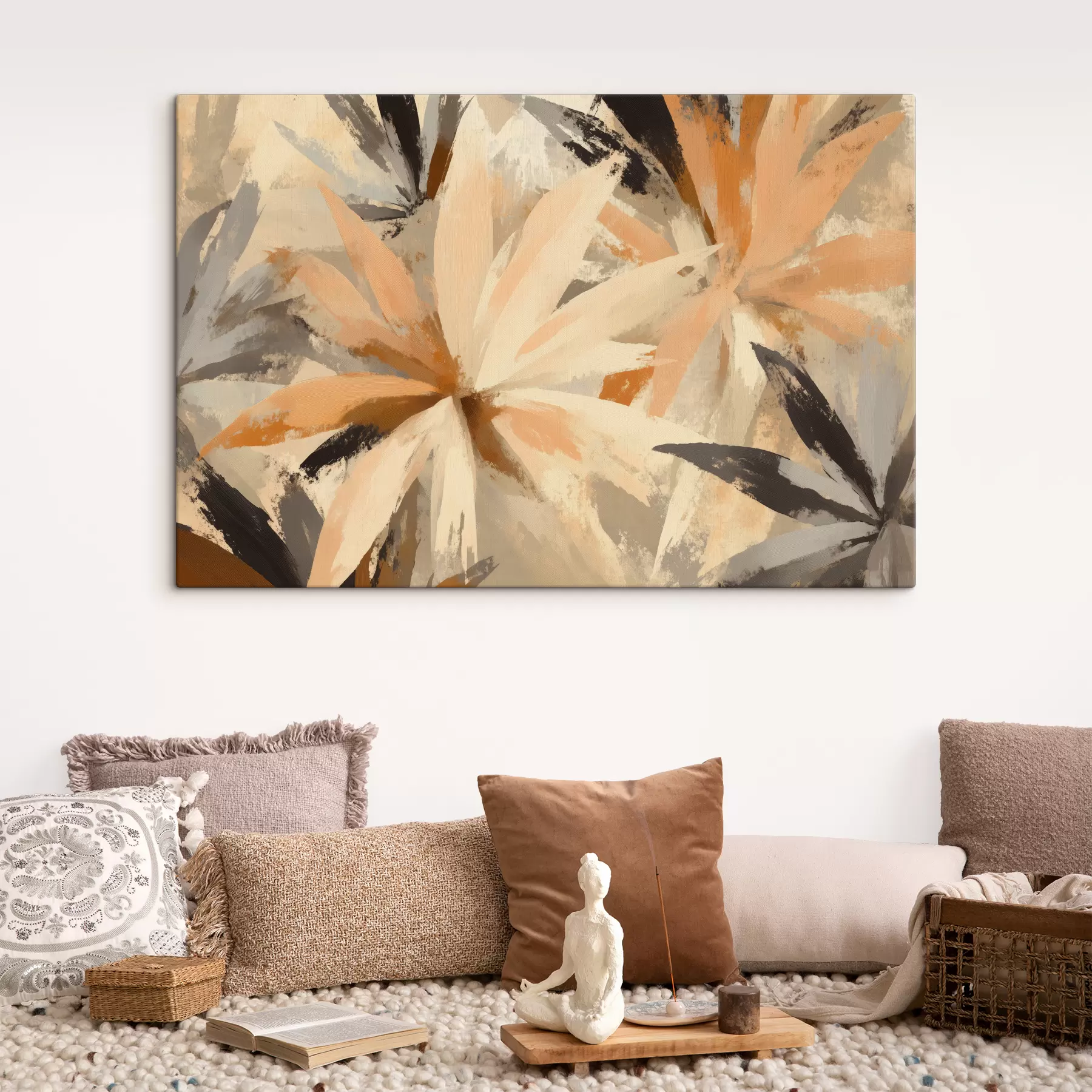 murales de pared flores abstractas s40265