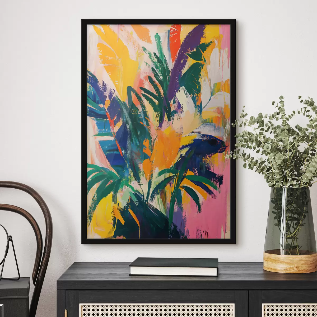 Poster Hojas exóticas abstractas f40264