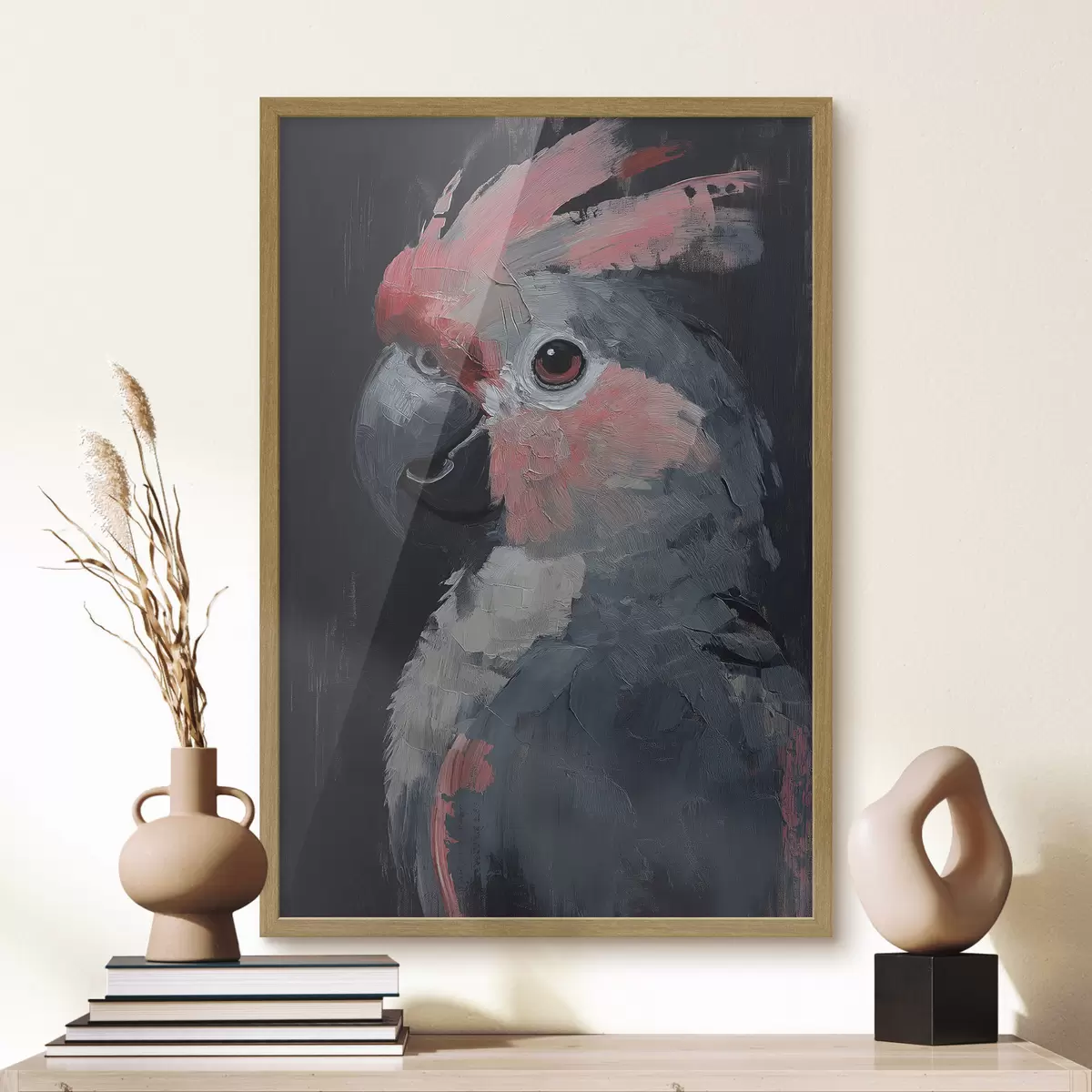 Poster El loro está pintado con acrílico f40266