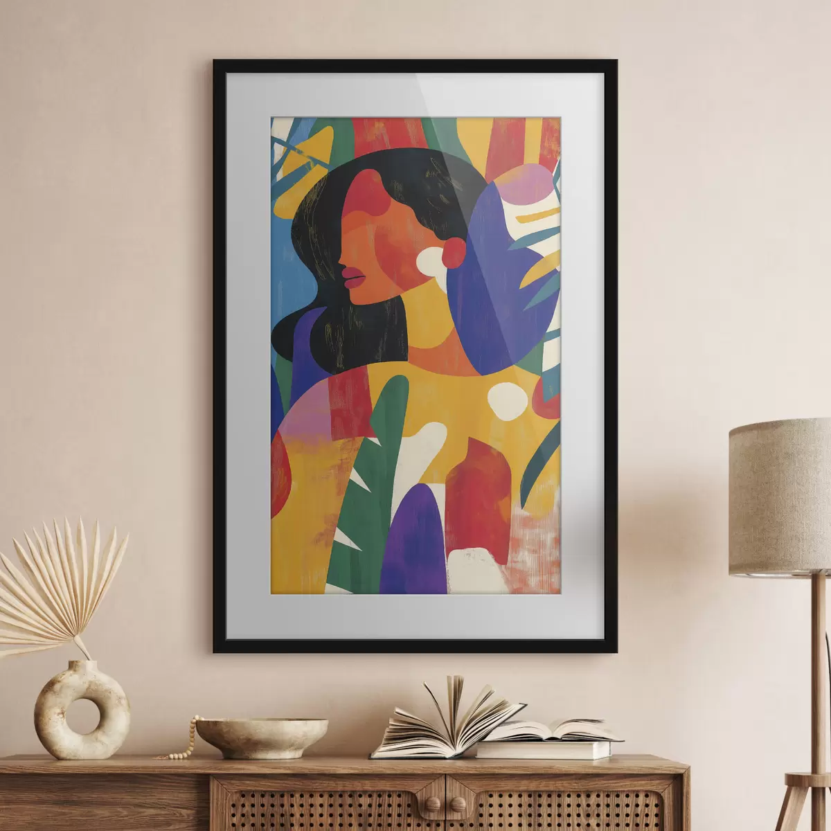 Poster Retrato en colores vivos f40275