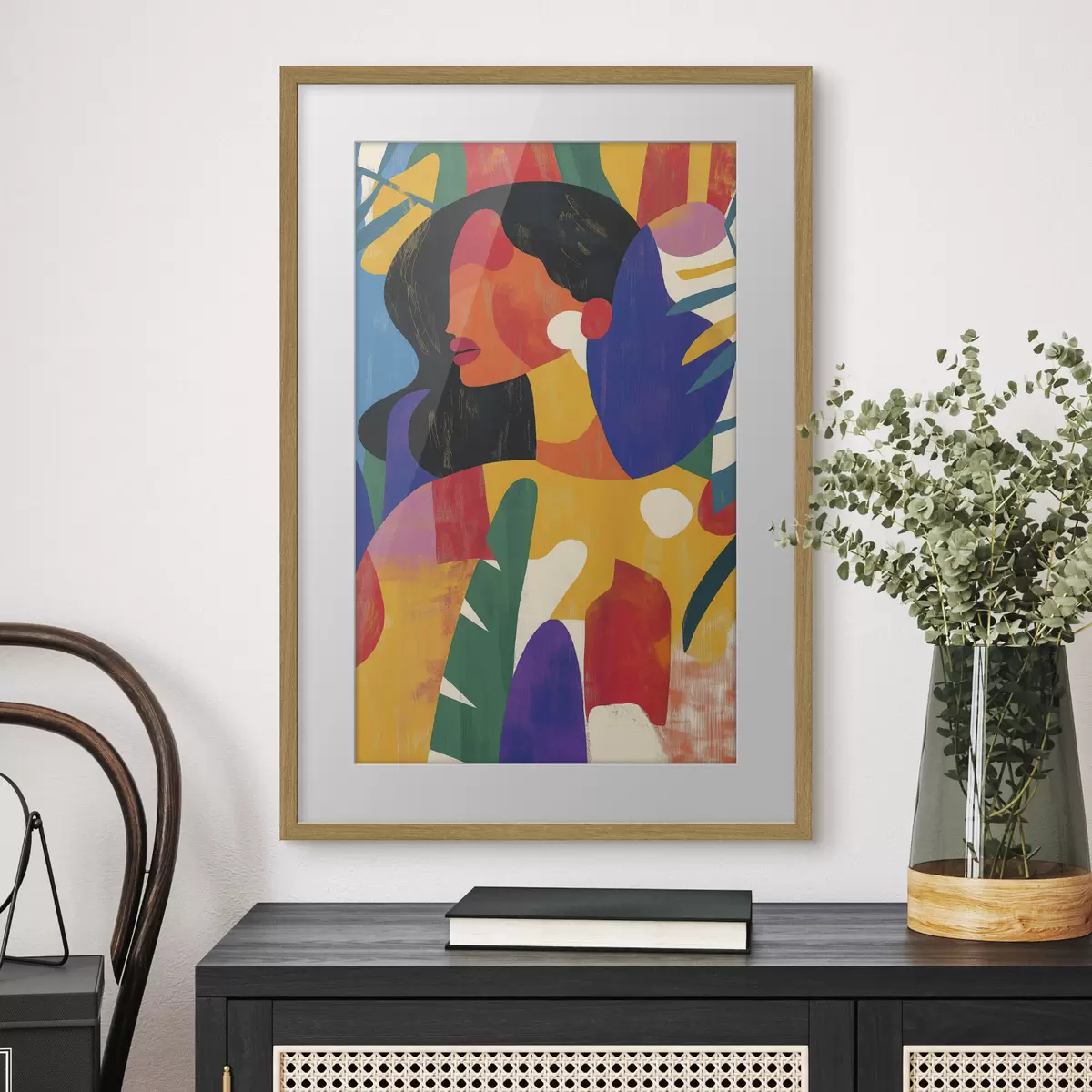 Poster Retrato en colores vivos f40275