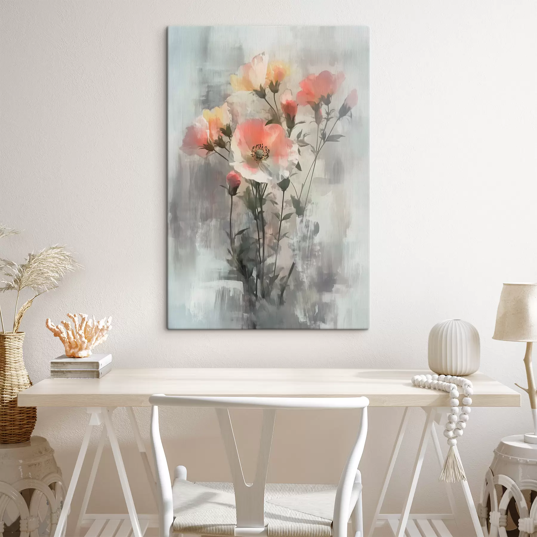 murales de pared flores abstractas s40286