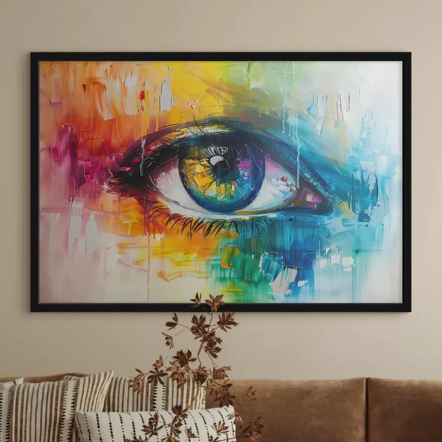 murales de pared Pintura con aspecto de acuarela f40355