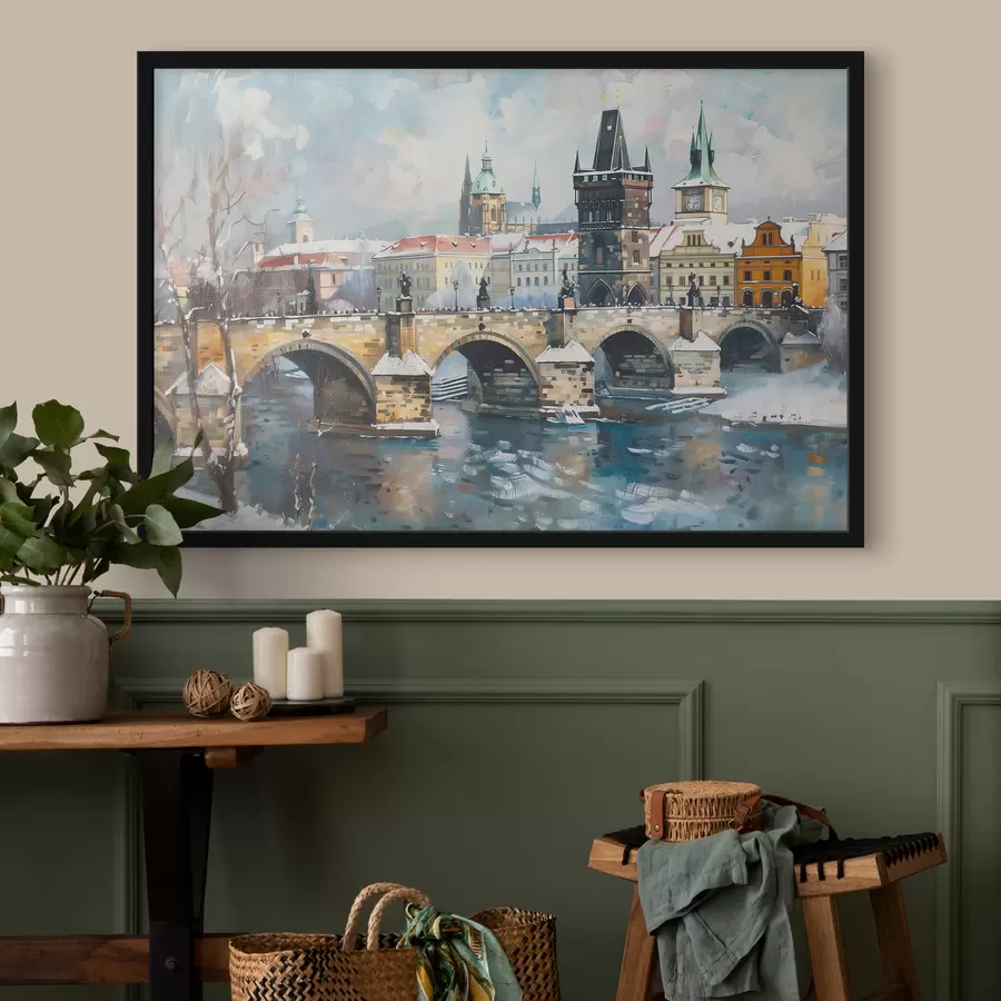 murales de pared Puente de Praga f40378