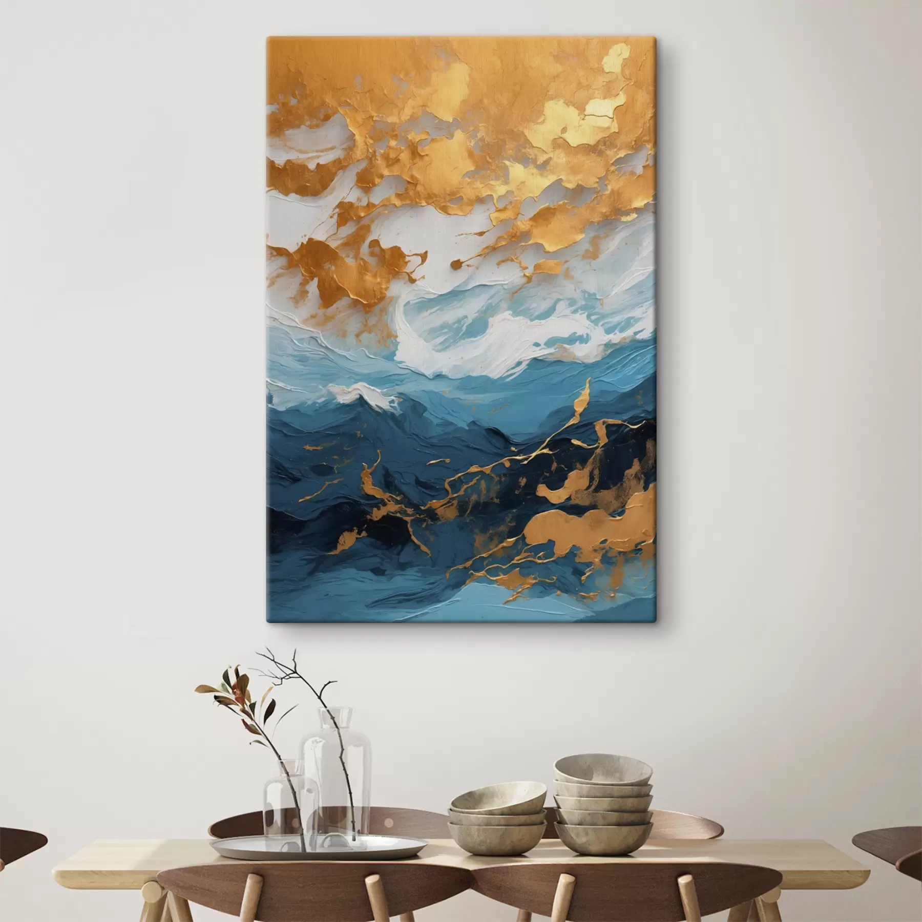 murales de pared Pintura al óleo abstracta s40342