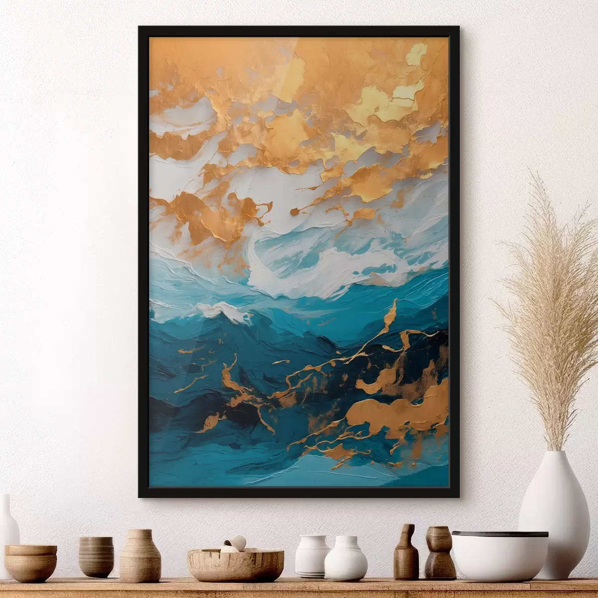 Poster Pintura al óleo abstracta f40342