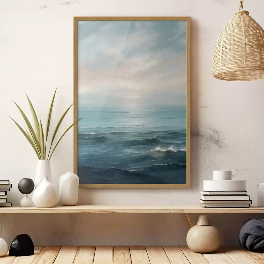 murales de pared Mar ondulado f40345