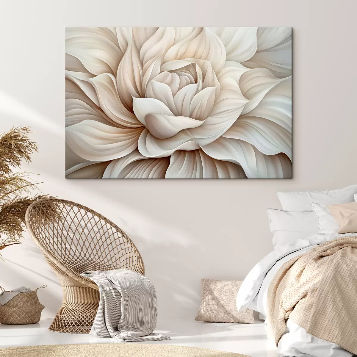 murales de pared Pétalos de una gran flor abstracta. s40352