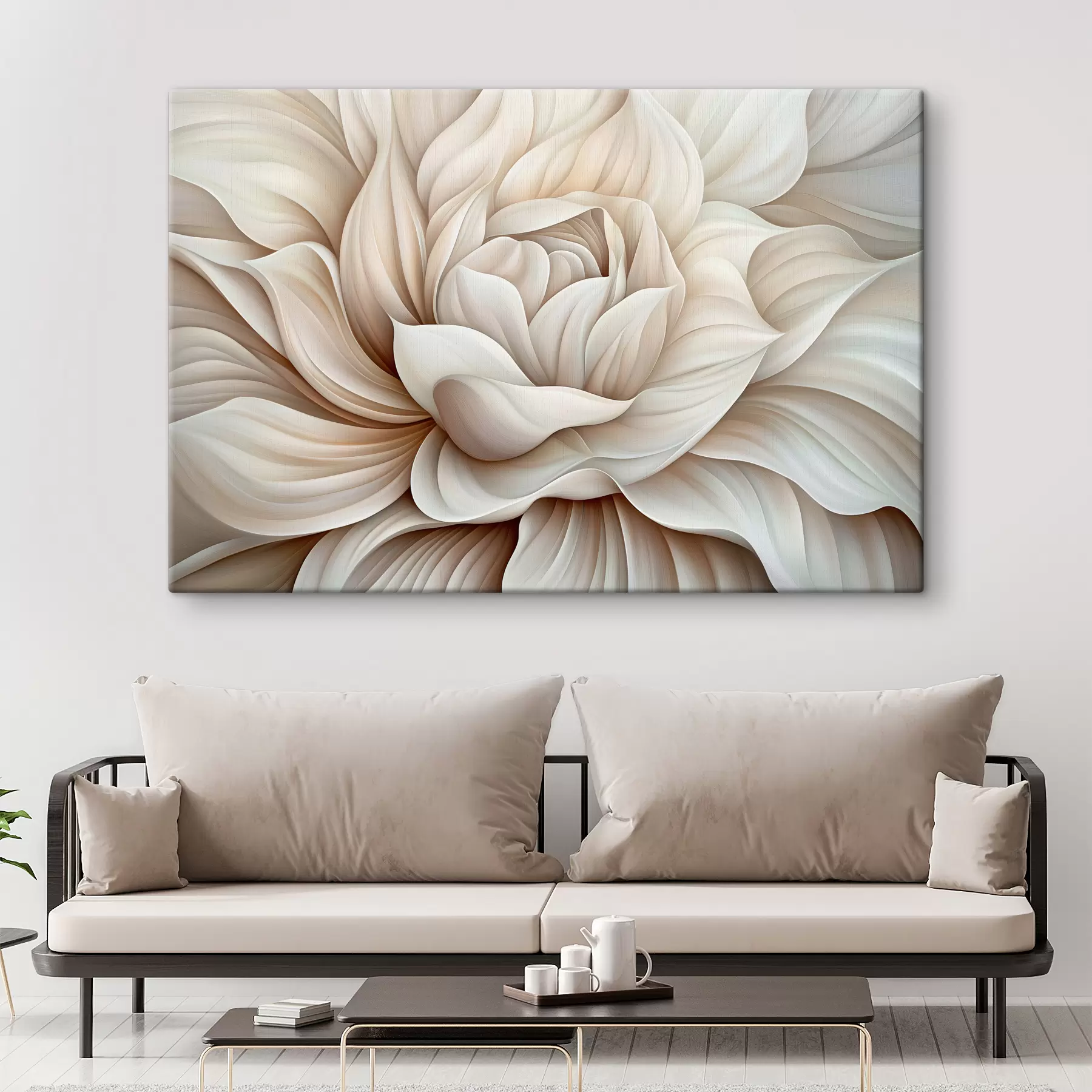 murales de pared Pétalos de una gran flor abstracta. s40352