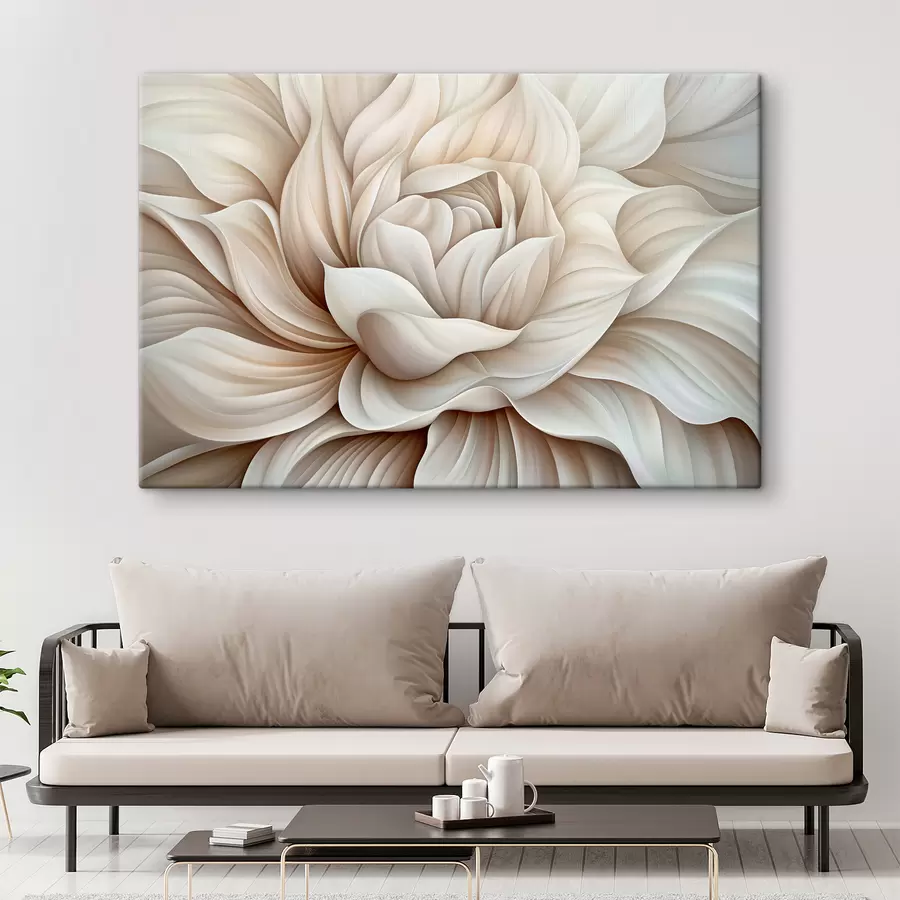 murales de pared Pétalos de una gran flor abstracta. s40352