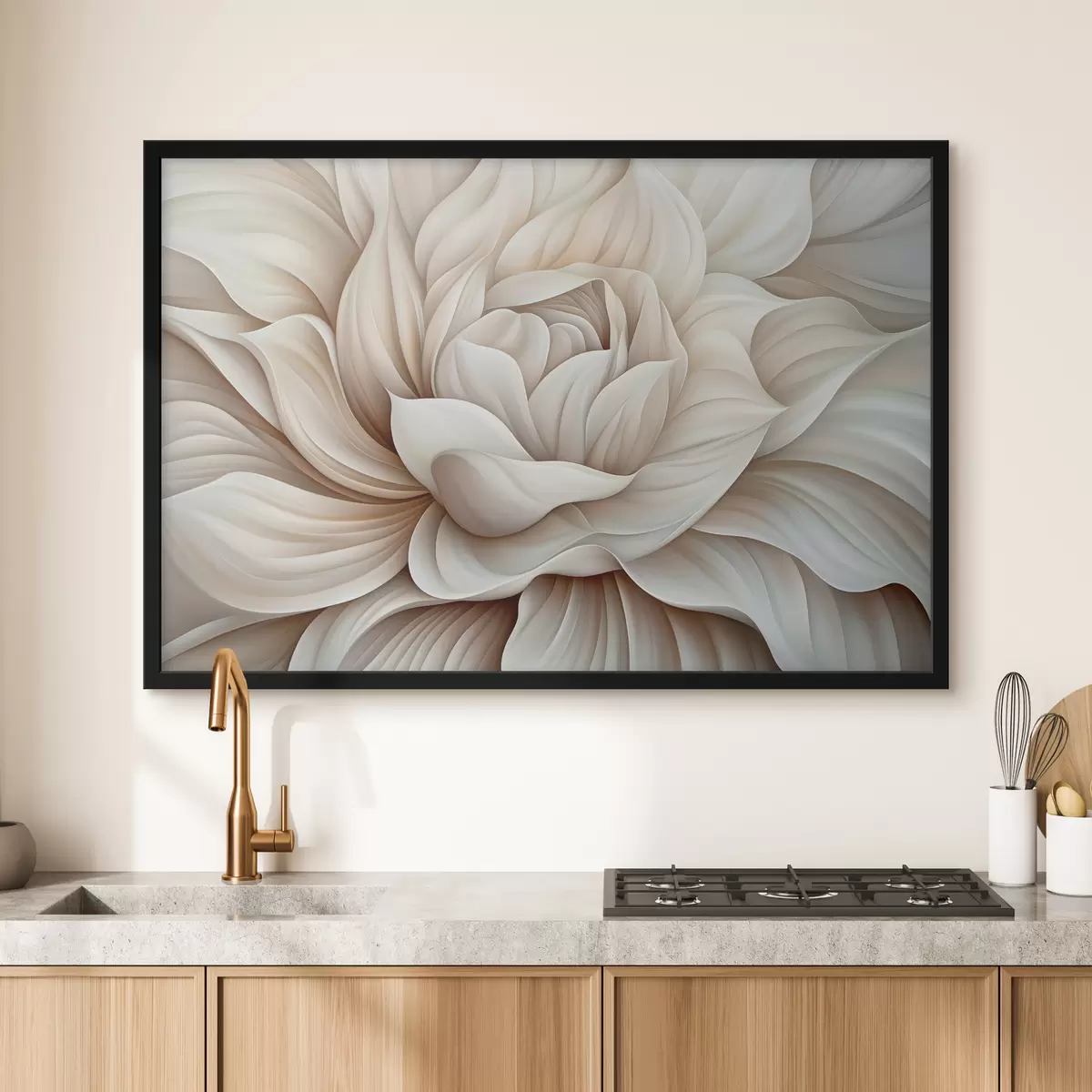 Poster Pétalos de una gran flor abstracta. f40352