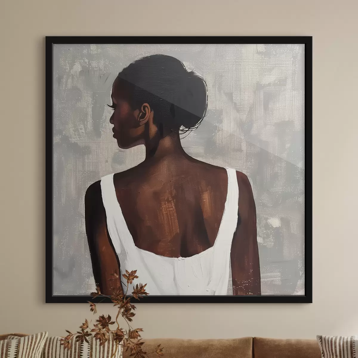 Poster Chica con vestido blanco f40440