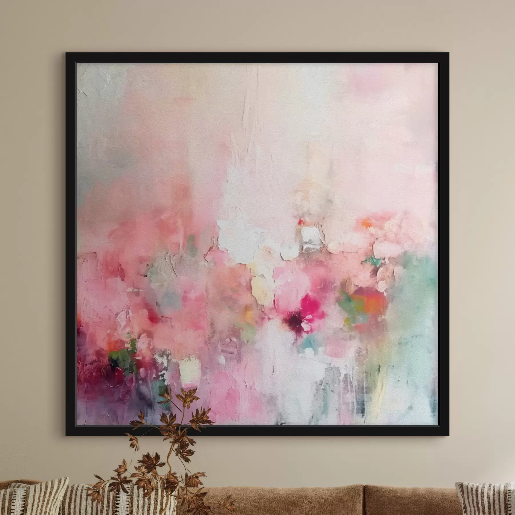 murales de pared Estilo moderno de grandes pinceladas abstractas. f40512