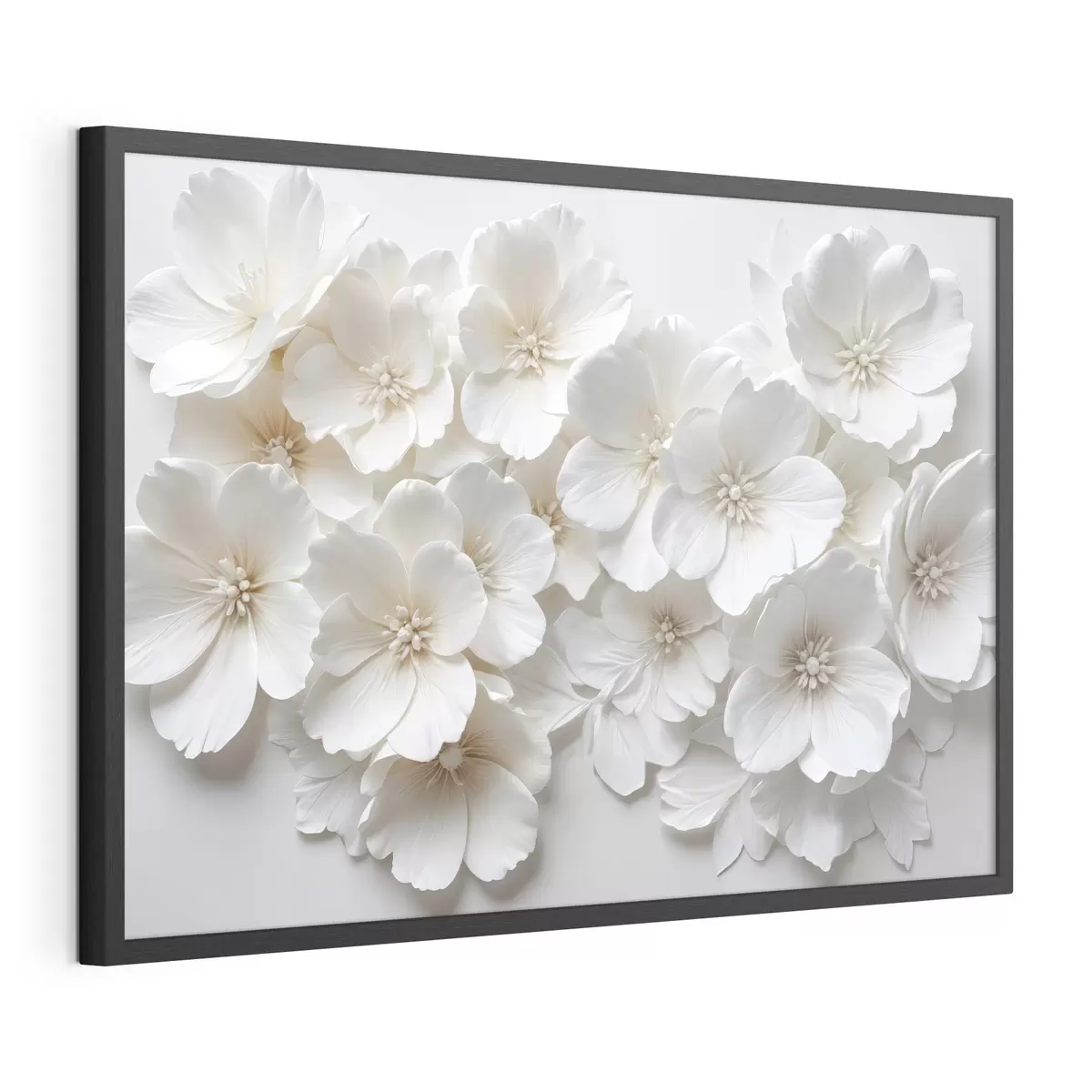 Poster Cascada de flores blancas f40548