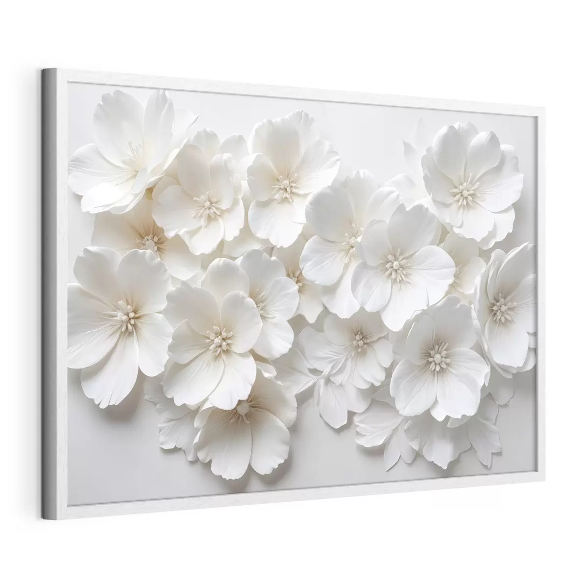 Poster Cascada de flores blancas f40548