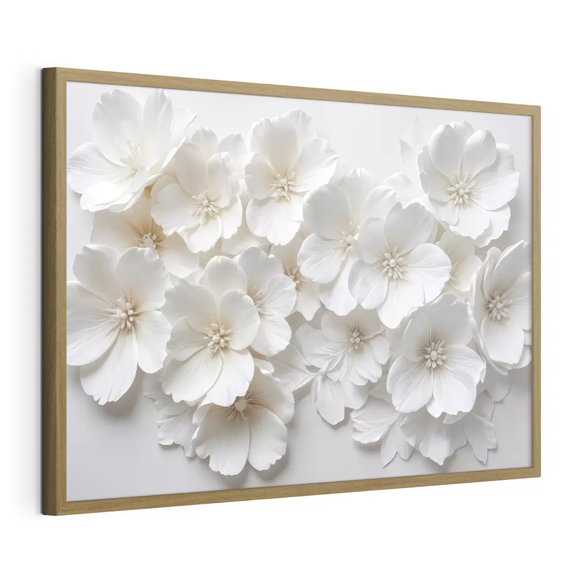 Poster Cascada de flores blancas f40548