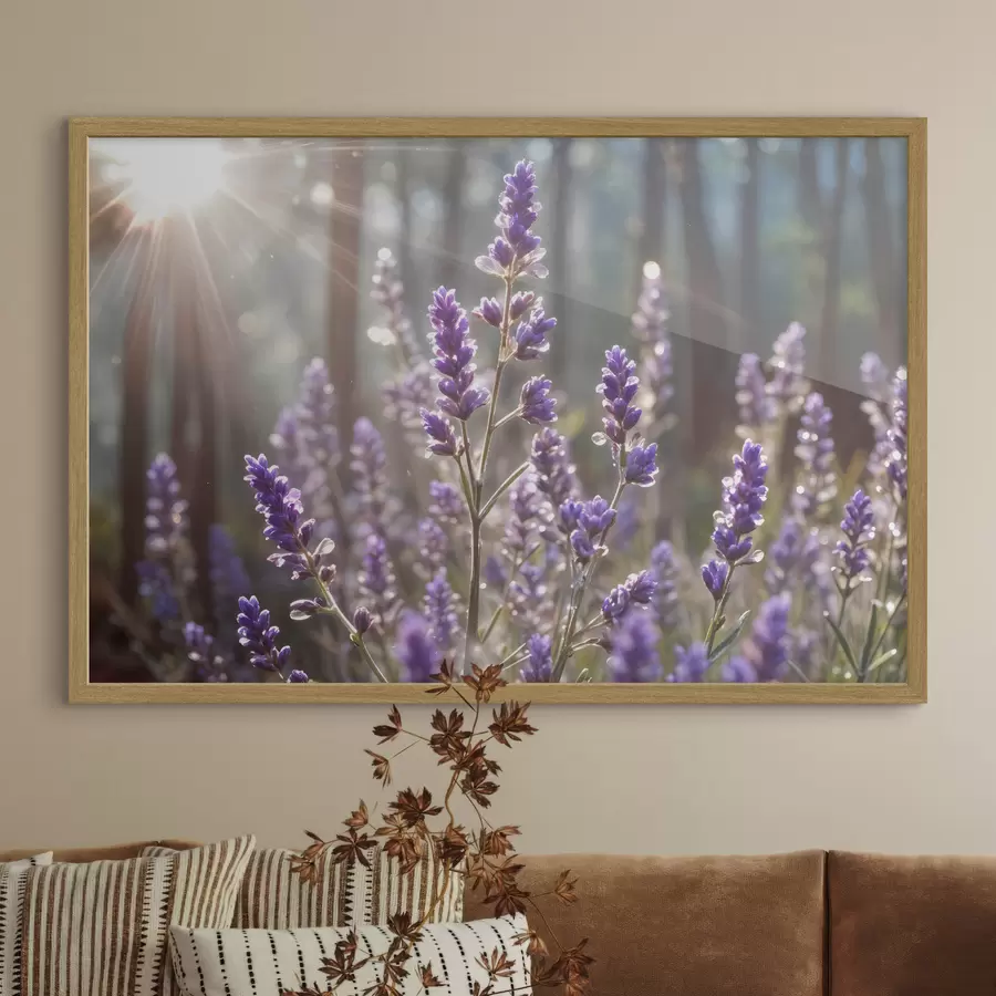 murales de pared La lavanda atrapa la luz f40570