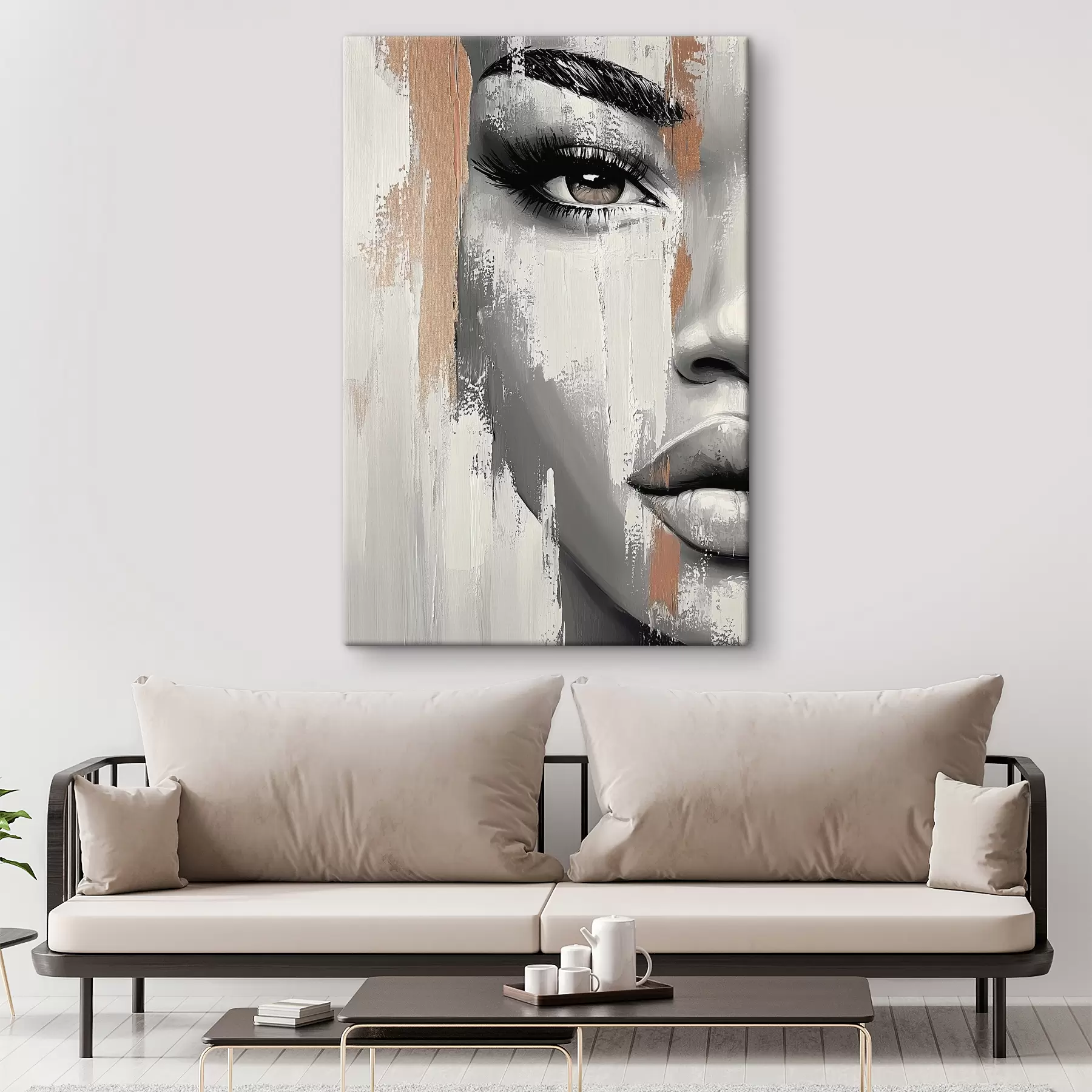 murales de pared Cara de una mujer s40535