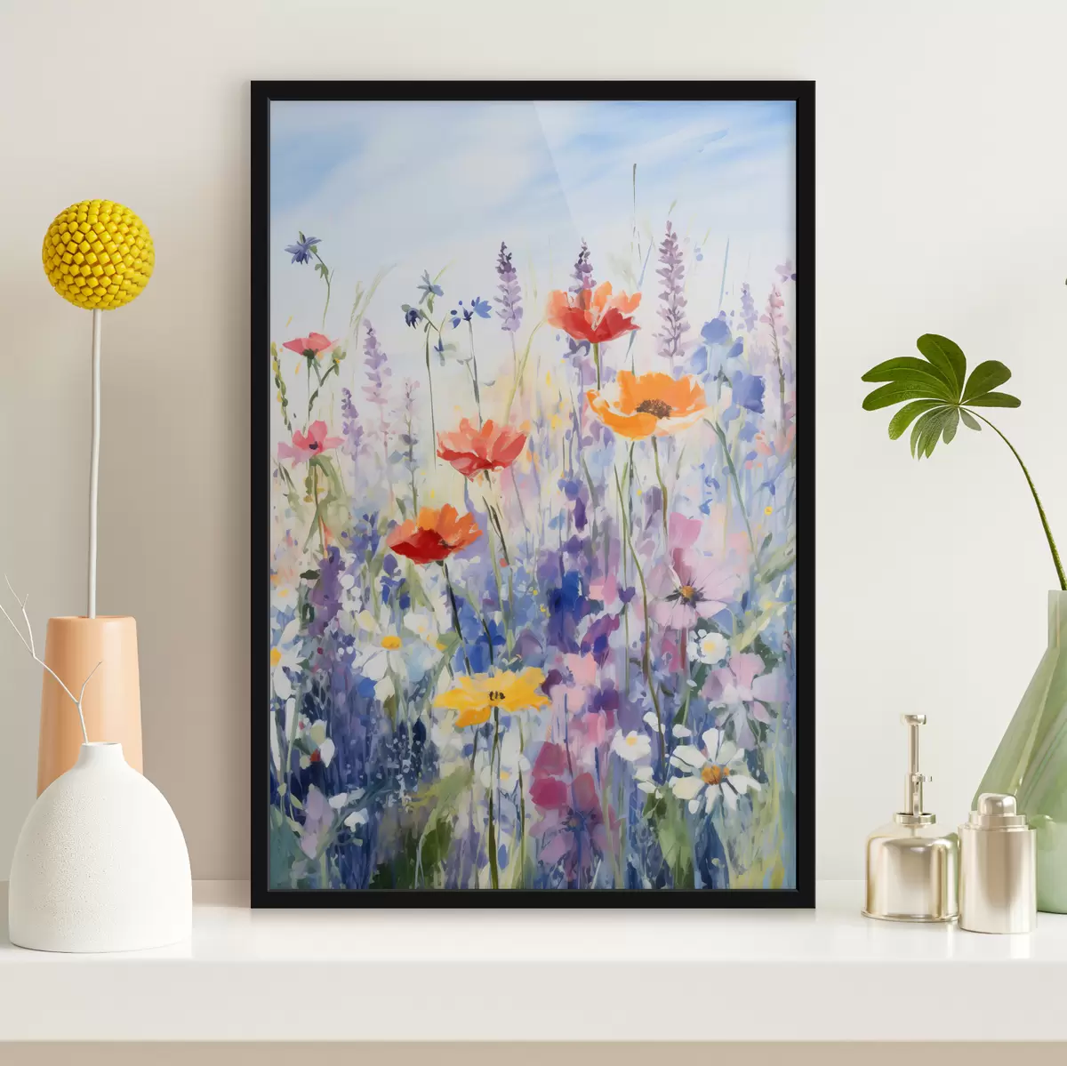 Poster Flores silvestres en acuarela f40503