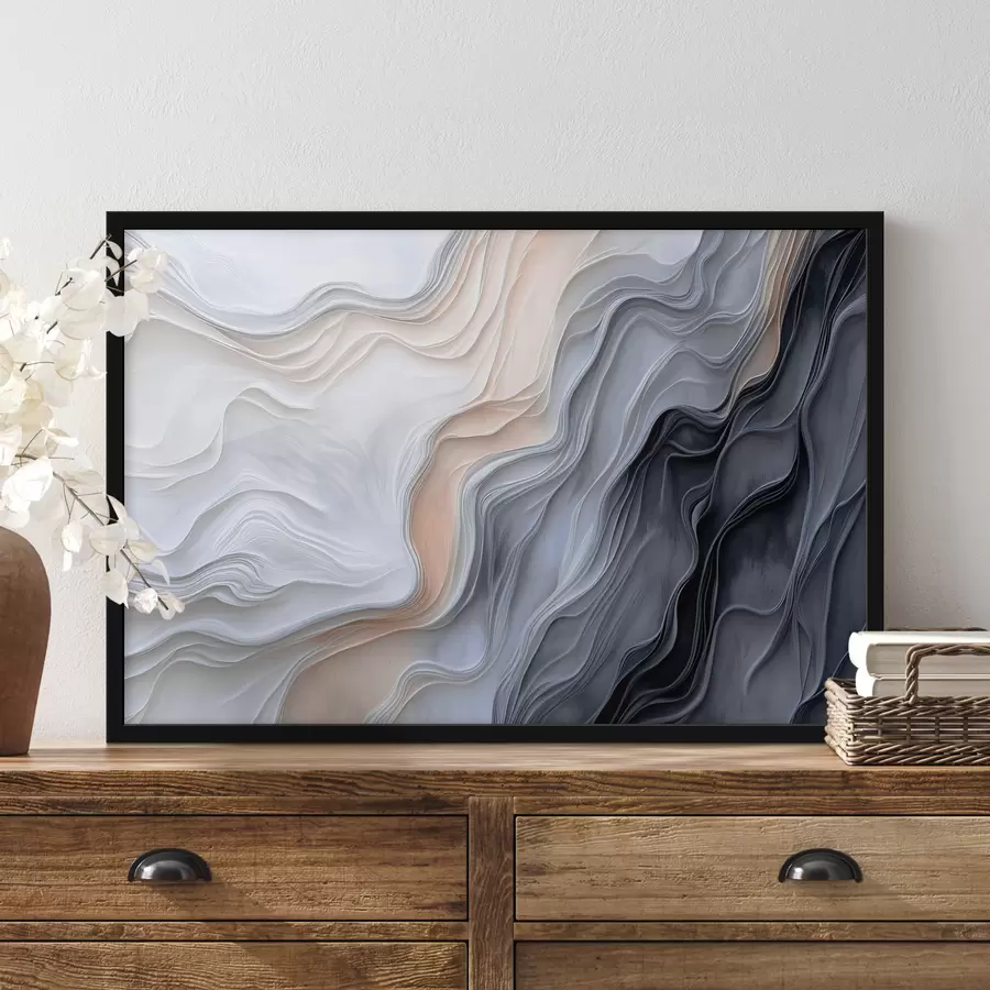 murales de pared Ondas abstractas con imitación de textura. f40507