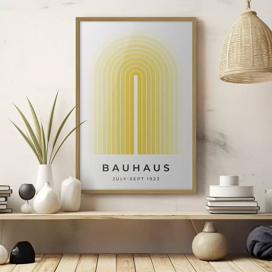 murales de pared Bauhaus soleado f40536