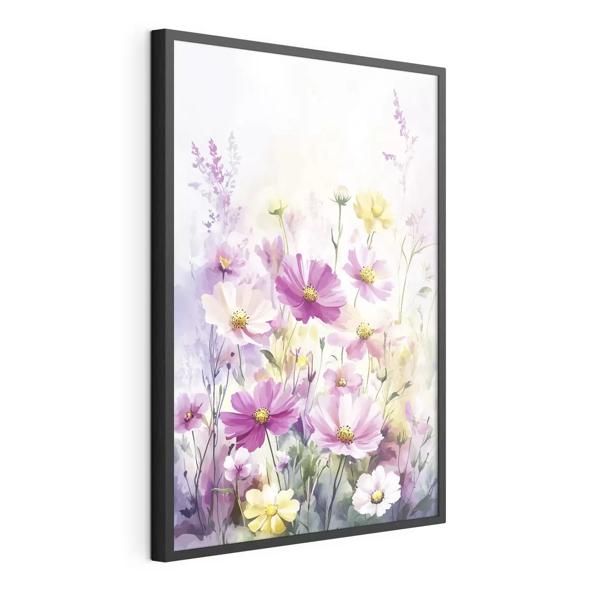 Poster Flores silvestres de acuarela abstracta f40538