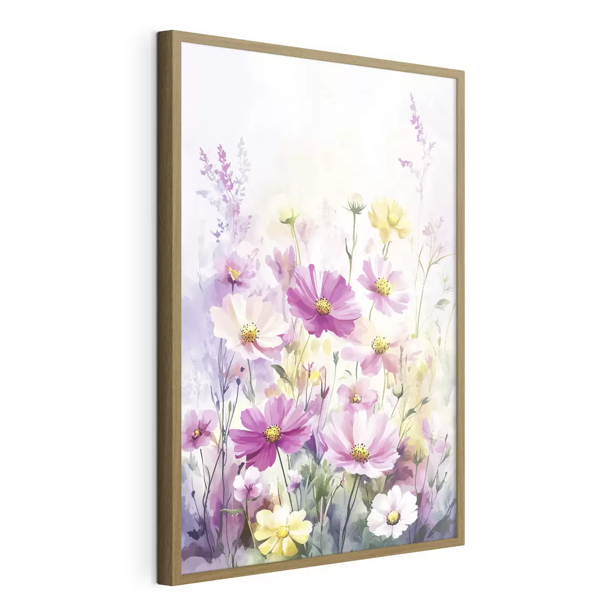 Poster Flores silvestres de acuarela abstracta f40538