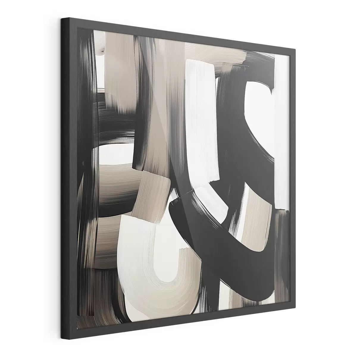 Poster Cuadro abstracto con trazos grandes f40581