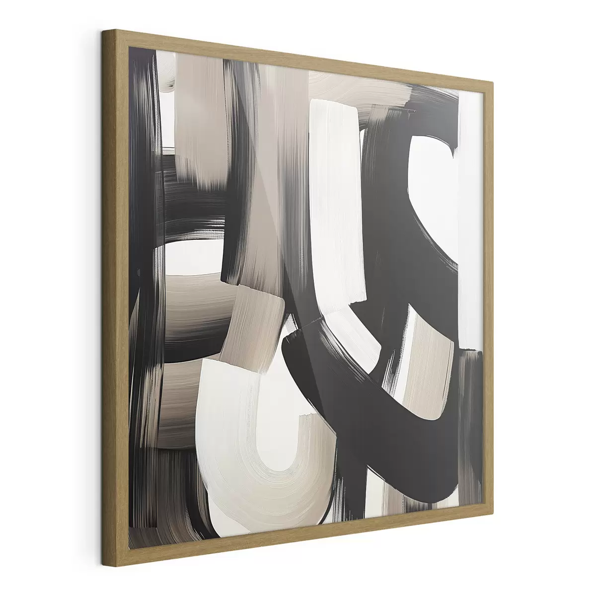 Poster Cuadro abstracto con trazos grandes f40581