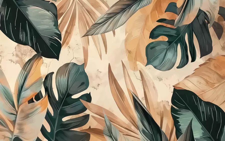 murales de pared Hojas w00998